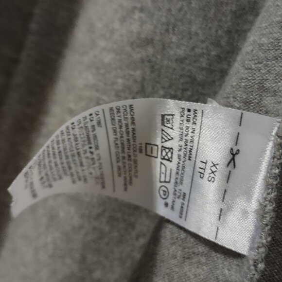 Banana Republic Midi Longline Knit Duster Gray XXS - Picture 4 of 4